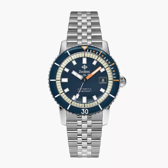 Zodiac ZO9266 Super Sea Wolf Compression Automatic Stainless Steel Watch - Picture 1 of 4